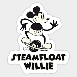 Steamfloat Willie on Onewheel Sticker